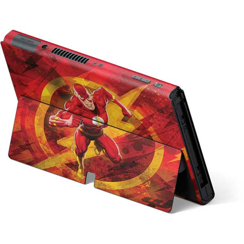 DC Comics The Flash Action Pose Nintendo Switch OLED (2021) Skin